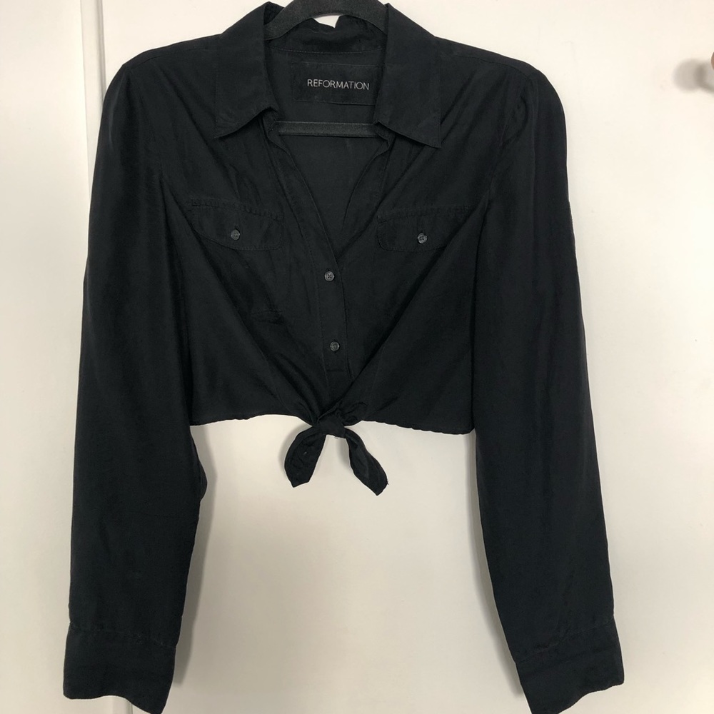 Reformation Silk Blouse